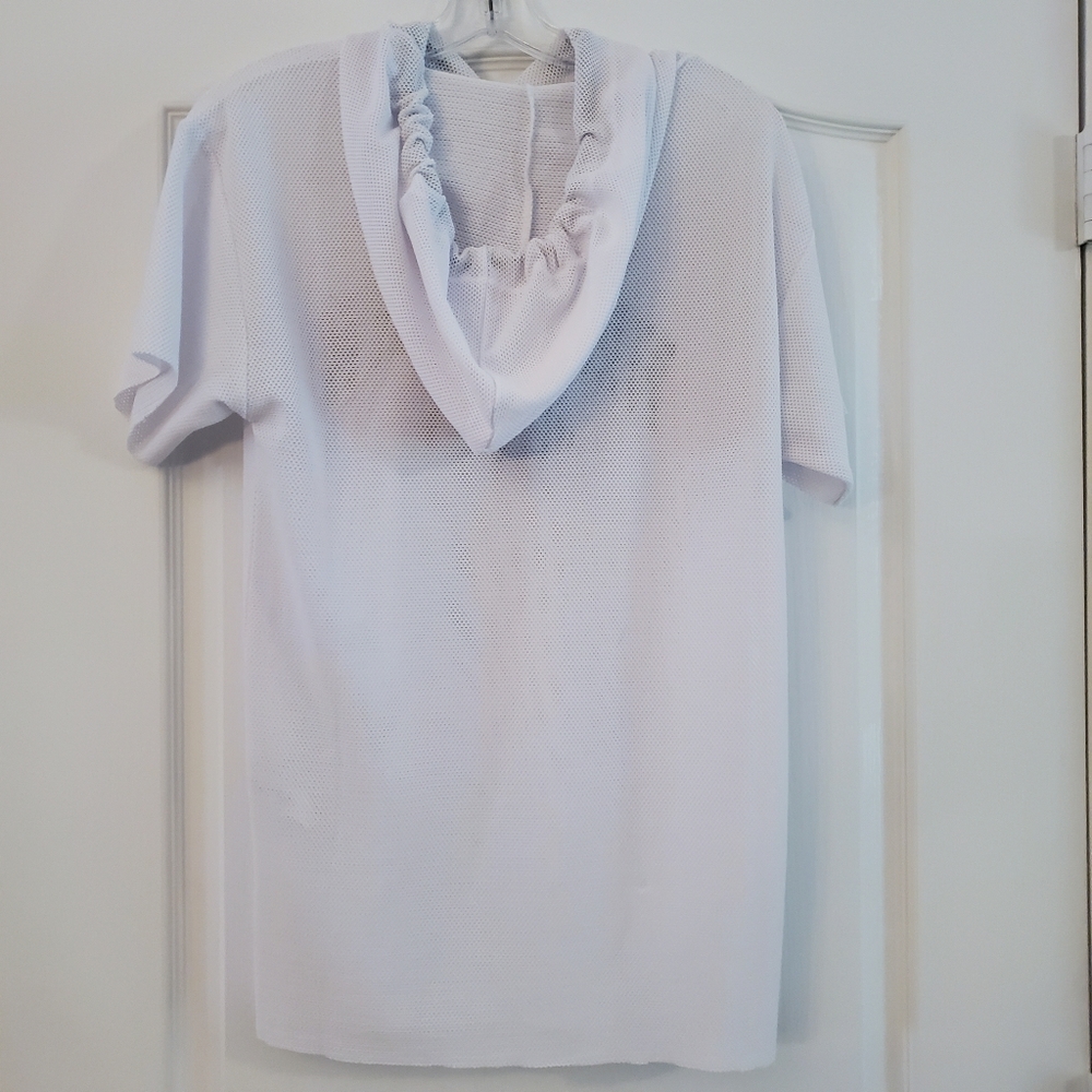 5/25 Forever 21 S Mesh NEW YORK CITY XXL Hoodie Top - Picture 5 of 7